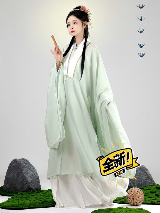 五五年 酒中仙 原创汉服女纯 色明制立领衫...