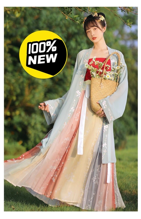 汉服女宋制黎春思刺绣褙子宋抹一片式对襟齐腰...