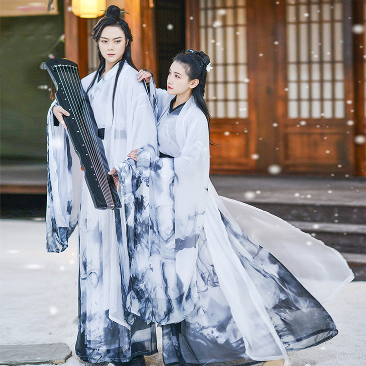如梦霓裳汉服女齐腰襦裙大袖衫相思引魏晋风水...