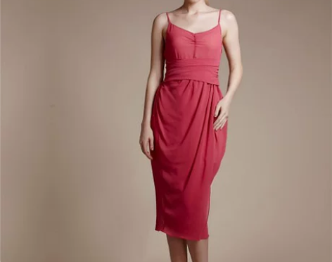 9.99新兰氏旗舰店夏季新款粉色雪纺收腰吊...