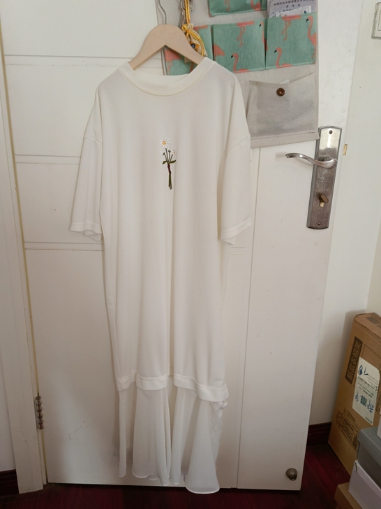 白色雪纺长裙仙女裙