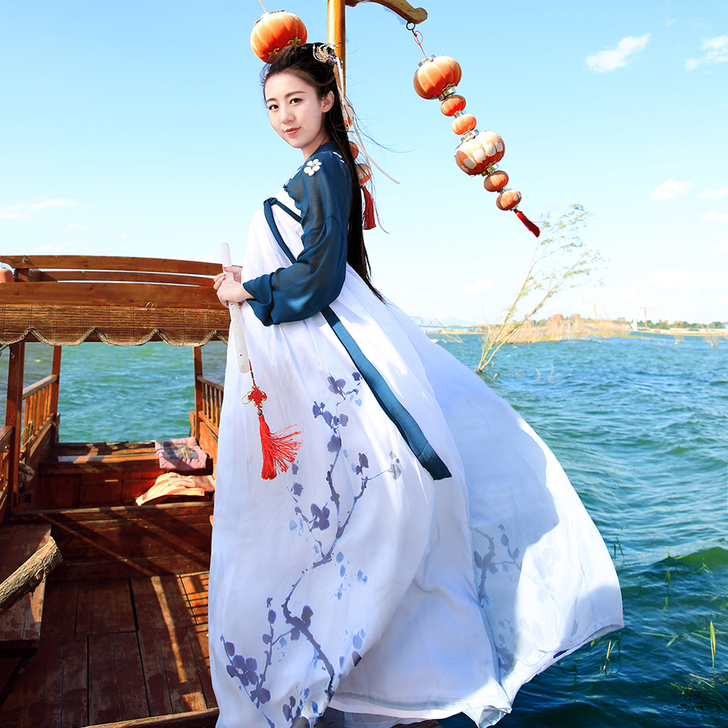 [如梦霓裳]汉服女装 齐胸襦裙大袖衫[江梅...