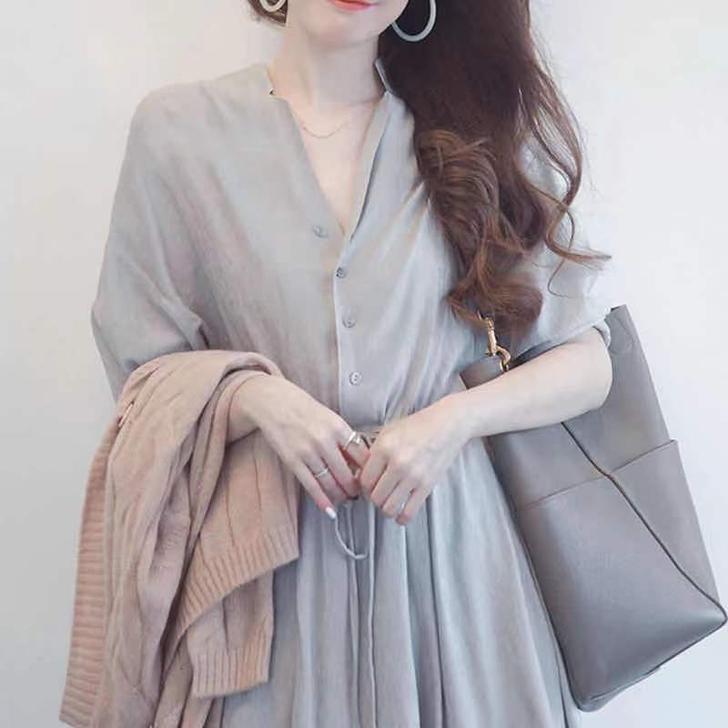 2021新款女气质长裙大摆长款修身连衣裙