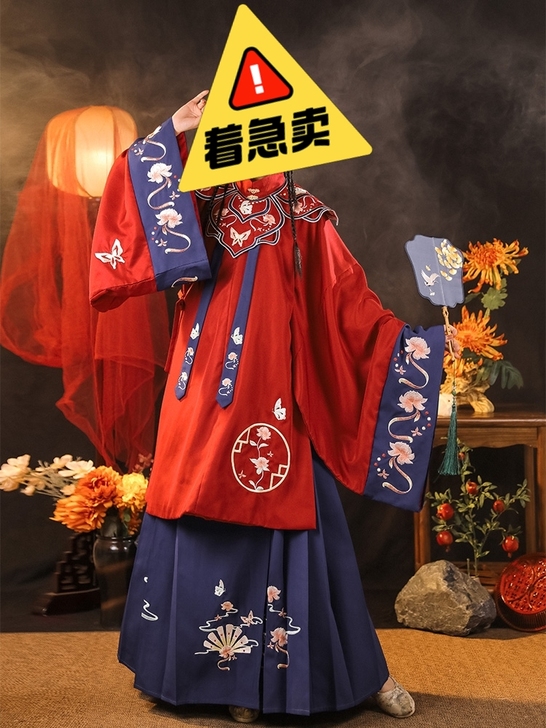 原创汉服明制全套L码就穿一次上身效果然后不...