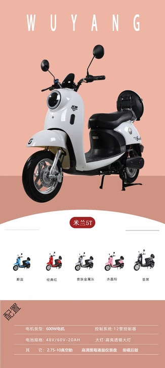 全新 五羊电动车,颜色可选,现货秒发