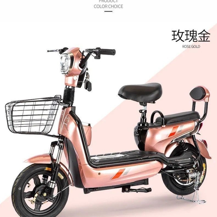 新款电动自行车成人电瓶车男女双人代步锂电池...