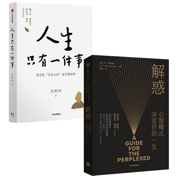 包邮2册【解惑】+【人生只有一件事】决定你...