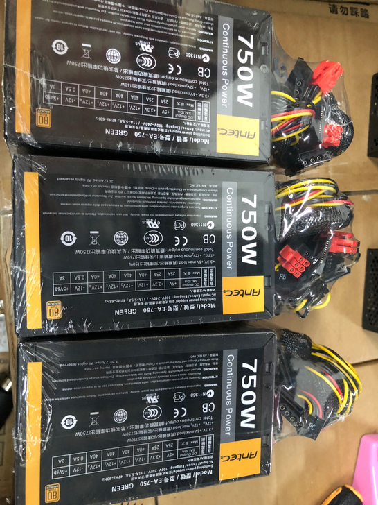 安钛克750W电脑电源。默认不带电源线。 ...
