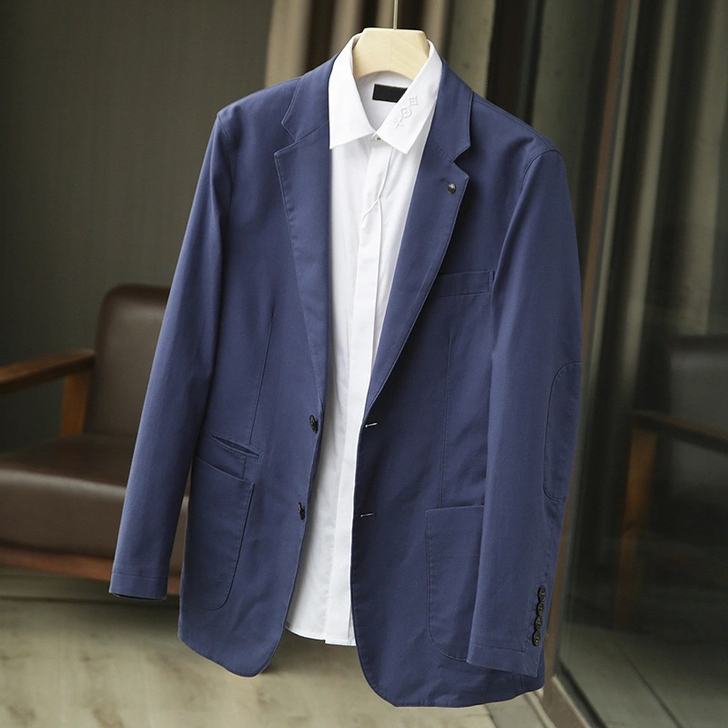 纯棉水洗弹力面料！男士商务休闲小西服西装外套