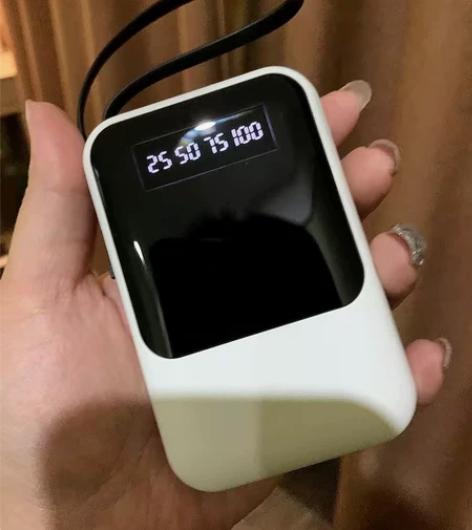 自带线充电宝20000毫安适用华为苹果便携...