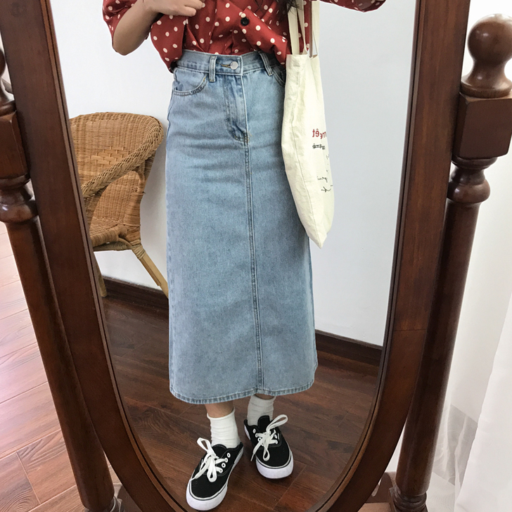 港味中长款显瘦包臀裙子2019新款韩版宽松...