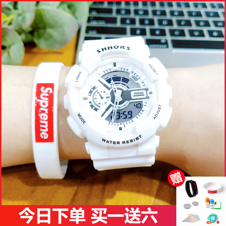 林小宅手表男女中学生超火电子表全自动非机械...