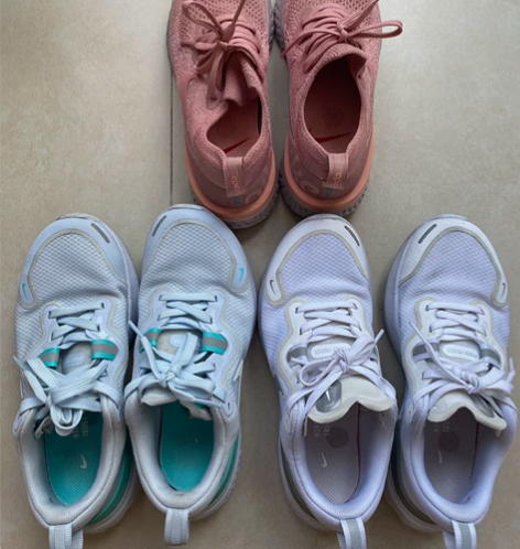 NIKE耐克二手女式跑步鞋 35.5，蓝色...