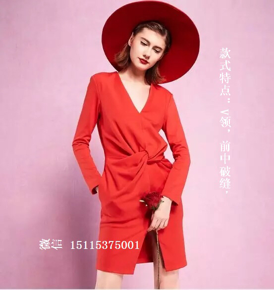 服装纸样，麻花扭造型的连衣裙，以它独特的造...