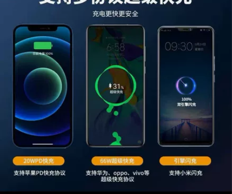全新未用 黑色66W超级快充20000毫安...