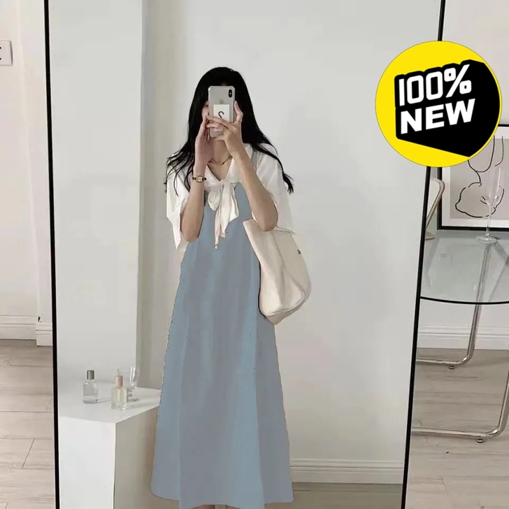 【关注包邮】2021夏季新款纯色吊带裙甜美...