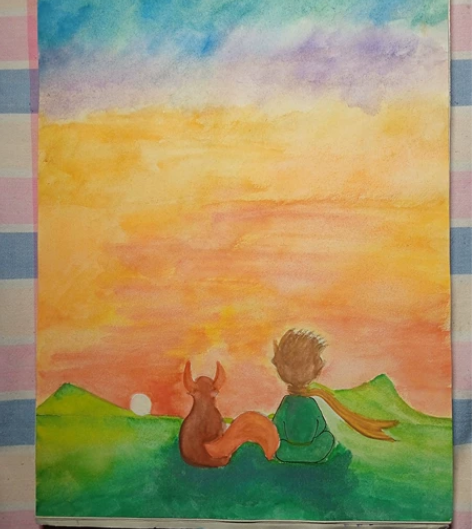 插画风水彩 家居装饰画～ 自己画的 喜欢的...
