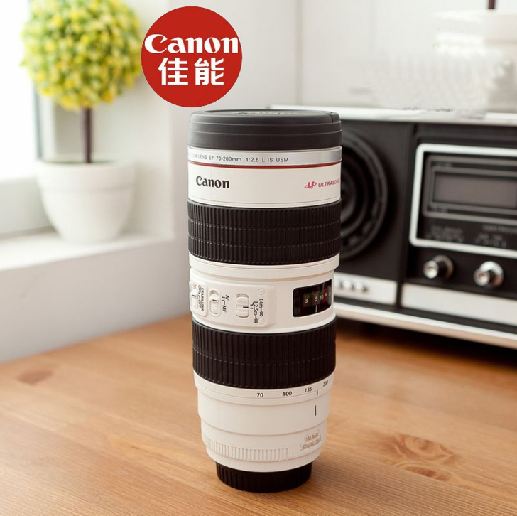 佳能70-200镜头水杯 CANON大小白...