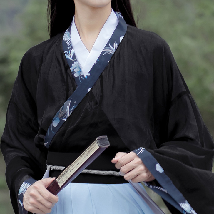 如梦霓裳若耶汉服女交领大袖襦裙魏晋风山海经...
