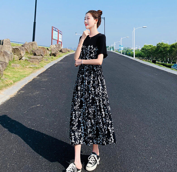 【新品特价】全新2021新款连衣裙中长款连...