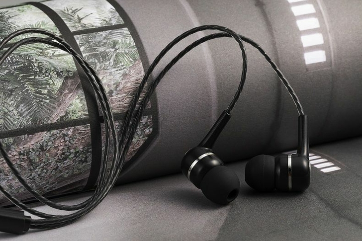 耳机入耳式二手线控耳塞K歌游戏带麦重低音安...