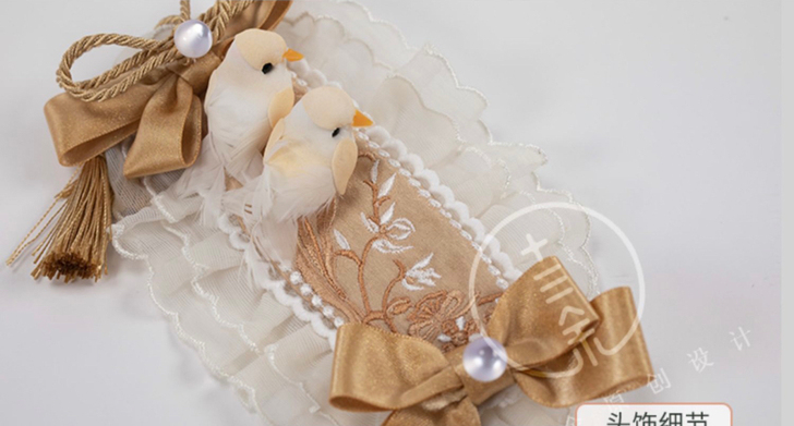 十三余小豆蔻儿[雀舞山林-谢安然联名款］发饰