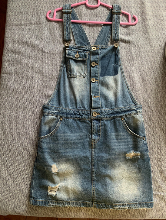 艾格周末背带裙