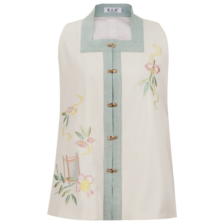 【竹落】梨花渡原创传统汉服冬装女绣花明制方...