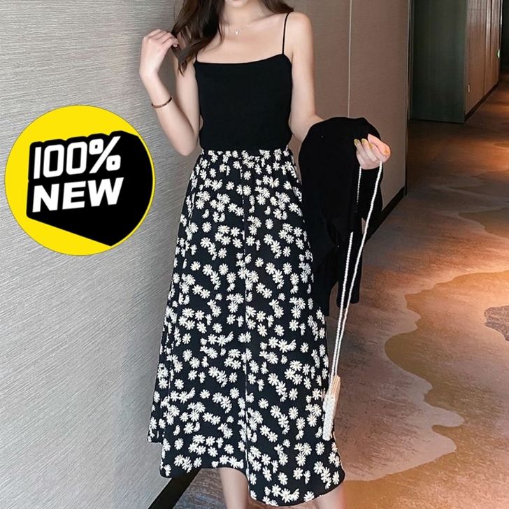 【实体店关门亏本处理全新碎花裙】小碎花雪纺...