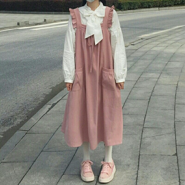 超仙日系小个子仙女裙子女2020新款夏长裙...