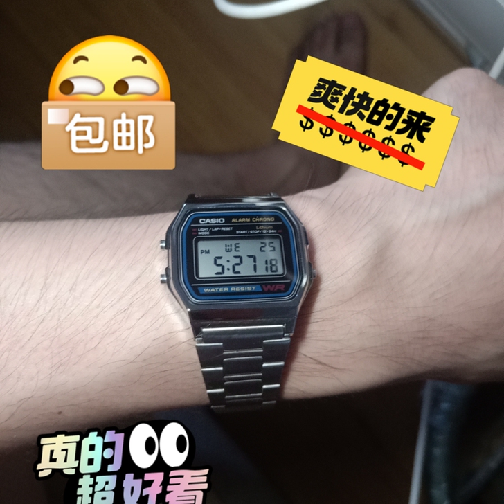 德物上买来以后没带过！99新，本来手表也不...