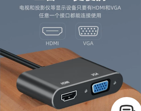 适用苹果电脑Minidp转hdmi vga...