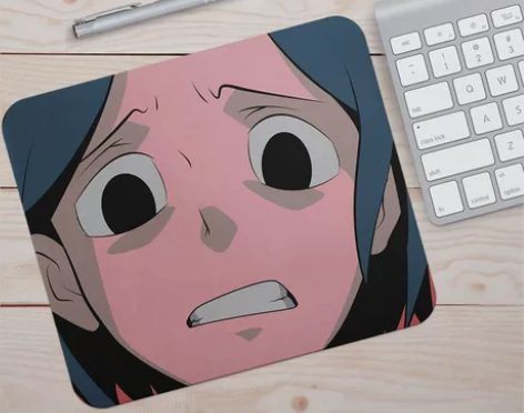 潮流插画AOKIZY鼠标垫锁边个性潮牌动漫...