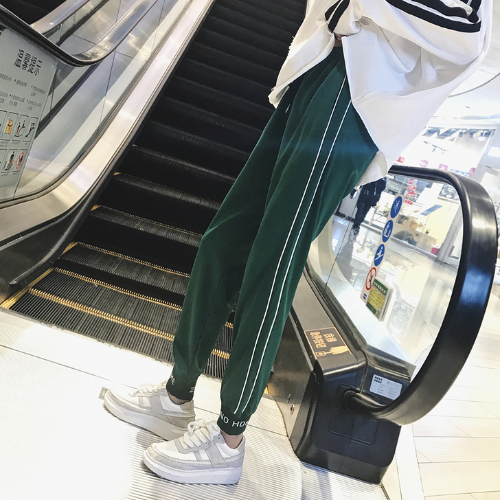 夏季运动裤女学生韩版宽松原宿bf休闲裤子女