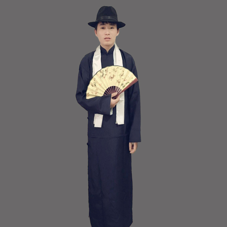 特价长衫中式民国相声服演出古装长袍唐装伴郎...
