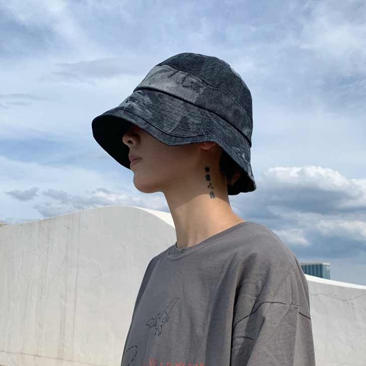 晕染渔夫帽男女都可带！夏天日系遮阳盆帽韩版...