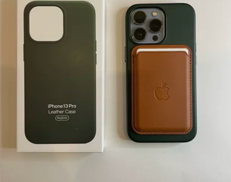 手机适用IPHONE13磁吸皮革壳 Mag...