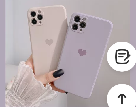 爱心液态硅胶iphone11手机壳苹果X精...