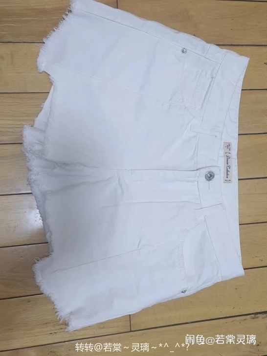 纯白牛仔短裤 质量超级超级好 l码