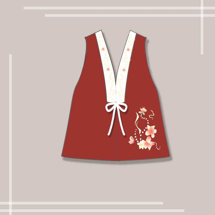 明制比甲加绒m，18元