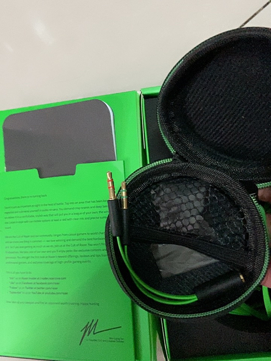 雷蛇Razer 战锤狂鲨入耳式耳塞 电竞耳...