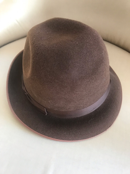 全新复古礼帽绅士帽英伦毛呢帽 58cm