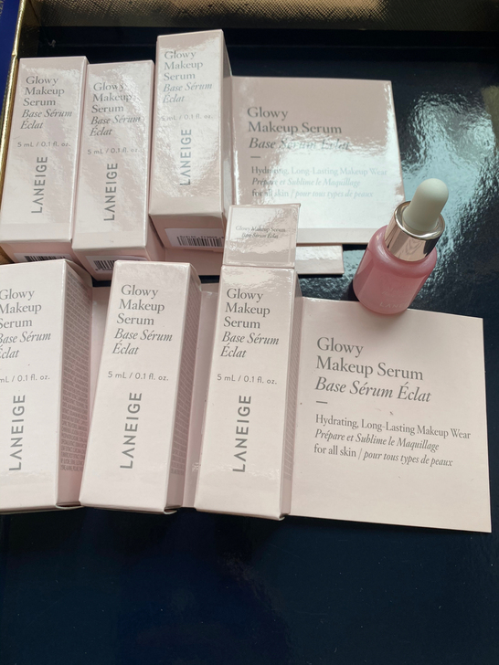 兰芝精华小样5ml,有6只,图三为生产批号...