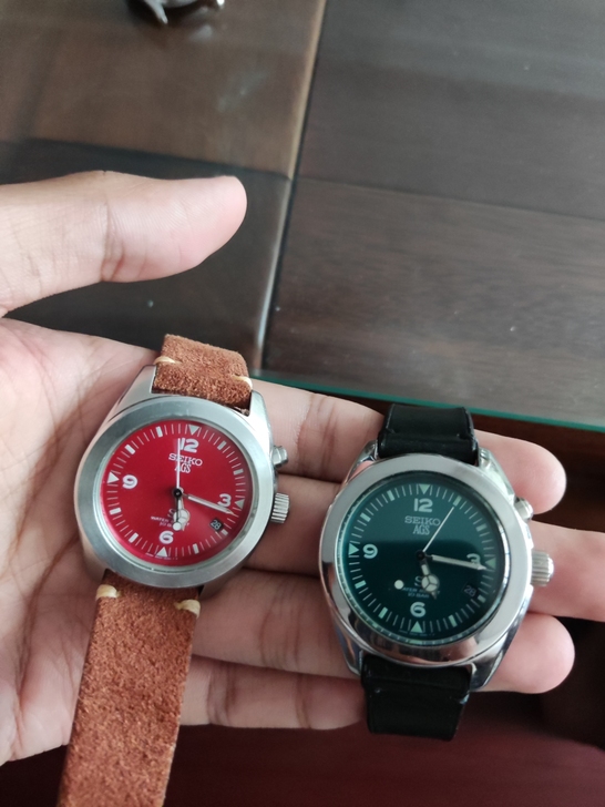 精工SUS人工动能手表 AGS 红盘 绿盘...