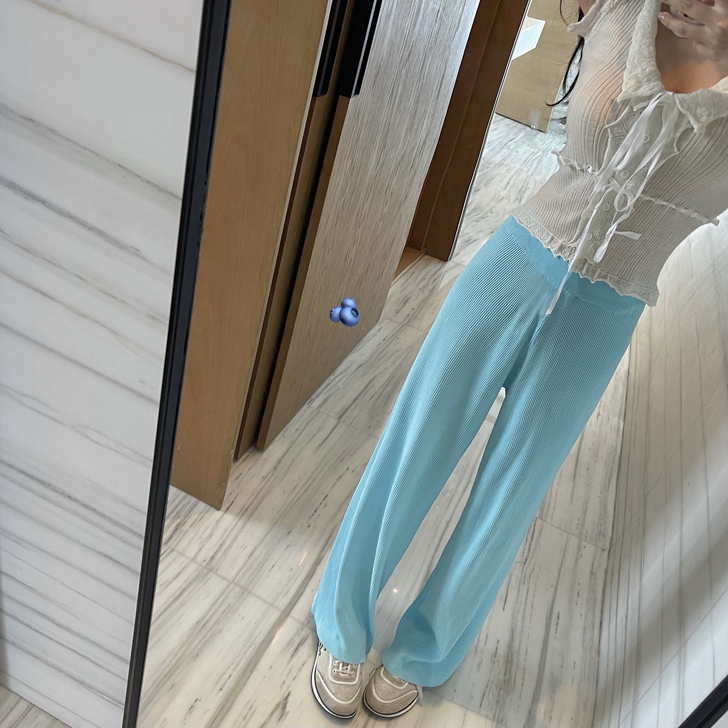 viola 三色冰淇淋裤 高腰凉凉裤冰丝裤...