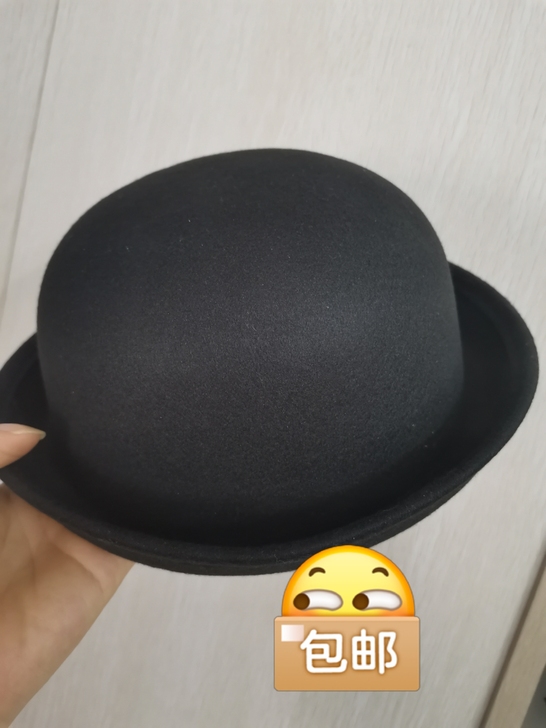 黑色礼帽，拍情侣照时戴了一次，不超过半个小...