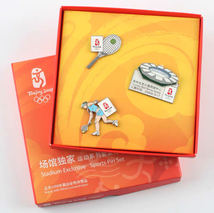 奥运徽章网球套装全新系列，可交换，全新未开封