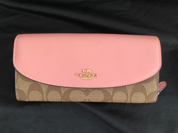 coach长款钱包，全新正品，不退不换