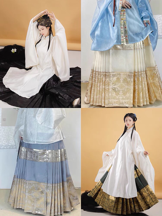 明缘轩汉服 女 团狮龙纹 明制6米摆7对褶...