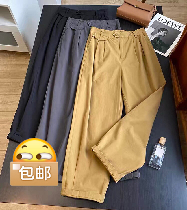 包邮！休闲卡其色裤。
